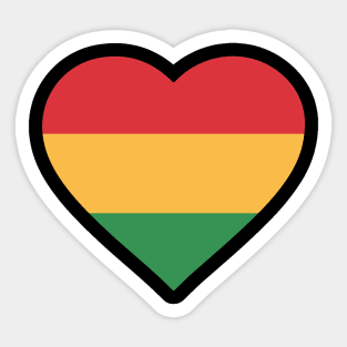 Heart Black History Month Sticker
